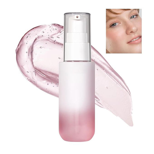 Power-grip Primer, Long-Lasting Hydrating Face Primer, Evens Skin & Brightens, Moisturizes Primes, Primer Face Makeup, Soft-Focus Finish, Makeup Primer for Flawless Gel-Based, Pink