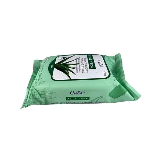 Cala Aloe vera make-up remover cleansing tissues 30 count, 30 Count