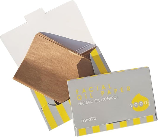 Natural Hemp Oil Blotting Paper | Korean Skincare | Absorbs Excess Sebum & Controls Shine | 100 Sheets, Large Size | Gentle on Skin, No Irritation