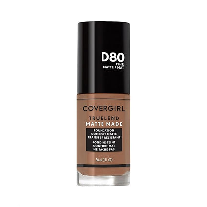 COVERGIRL TruBlend Matte Made Liquid Foundation, Soft Sable, 1 Fl Oz (Pack of 1)