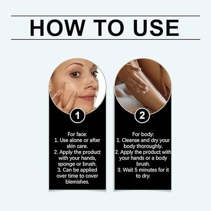 Perfect Cream All-Over Complexion Perfector, Concealer Evens Skin Tone Sweat-Proof Non-fading Makeup, Long-Lasting CC Foundation, Waterproof Transfer-Resistant Skin Tint