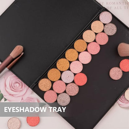 Hemoton DIY Eyeshadow Palette,Small Empty Magnetic Makeup Palette,Makeup DIY Pallet,Portable ABS Storage Case for Eyeshadow,Blush,Powder,and More