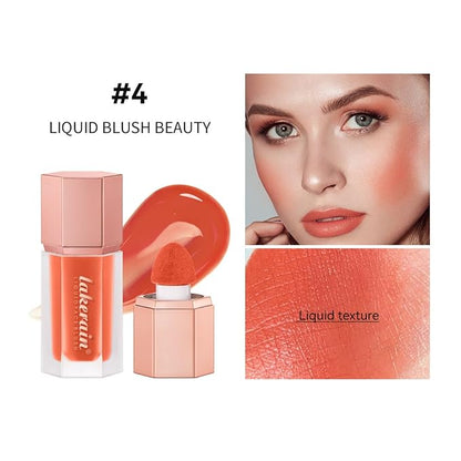 3Pcs Liquid Blush, Soft Silky Cream Blush Makeup for Cheeks, Natural-Looking, Weightless, Long-Lasting, Dewy Finish (Set B, 3)