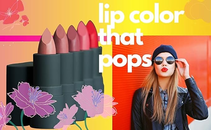 Persimmon Peach Pink Bright Coral Ultra Matte Lipstick Lip Color Moisturizing Paraben, Cruelty & Lanolin Free