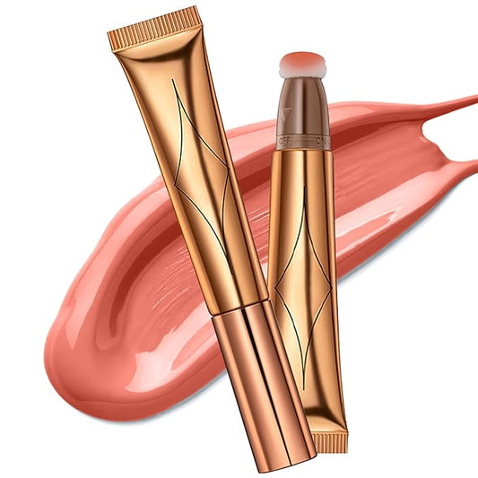 Blush Beauty Wand, Liquid Face Blusher Stick with Cushion Applicator, Long Lasting Smooth Natural Matte Finish, Lightweight Blendable Super Silky Cream Blush Stick (02# Blush)