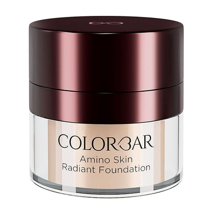 Amino Skin Radiant Foundation - Liquid Foundation Makeup - Medium to Full Buildable Coverage Hydrating Foundation - 004 Rose Mild - 0.5 oz