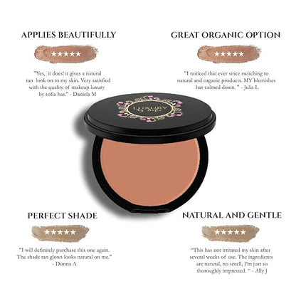 Premium Pressed Bronzer [6 Available Shades] | Natural &Organic Skin Enhancing Ingredients | Hypoallergenic, Highly Pigmented Formula For A Youthful, Sun-Kissed Look (Luminous Glow)