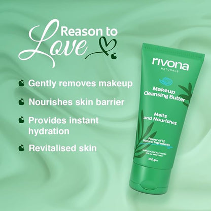 Makeup Cleansing Balm | Gently Removes Make-Up & Hydrates | Removes Excess Oil & Dirt enriched with 12 Active herbs |All Skin types |100G
