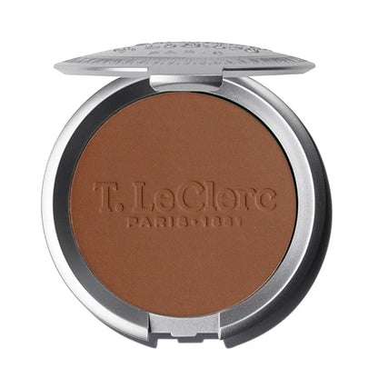 T.LeClerc Rice Compact Powder – Anti-Aging Pressed Powder with Brown Rice Ferment – Long-Lasting Natural Matte Finish – Moisturizing | Non-Comedogenic Face Powder (CHÂTAIGNE, 9G)
