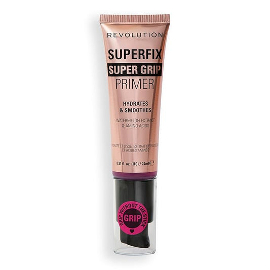 Revolution, Superfix Grip Primer, Hydrating & Smoothing Face Primer for Makeup, Gel-Formula to Grip Look, Vegan & Cruelty-Free, 0.81 fl oz