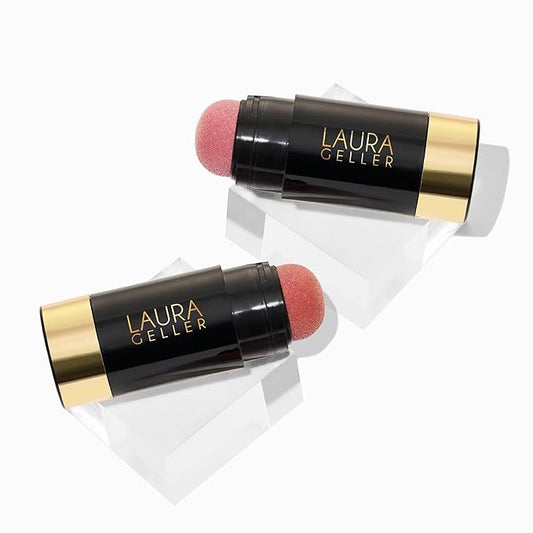 LAURA GELLER NEW YORK Serum Blush Cheek Tint Duo: Practical Pink + Refreshing Rose