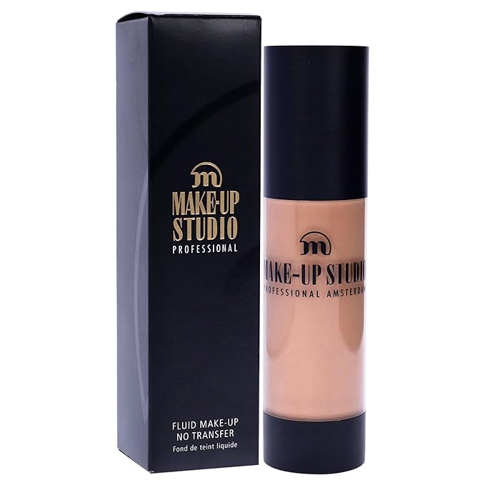 Professional Amsterdam Fluid Foundation No Transfer - Creates A Soft-Focus, Velvety Natural Finish - Delivers Long-Wearing Light To Medium Coverage - Wb2 Honey - 1.18 Oz, (S0658/H)
