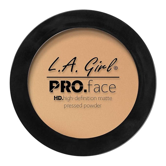 L.A. Girl PRO.Face Matte Pressed Powder, Soft Honey GPP608 (Pack of 3)