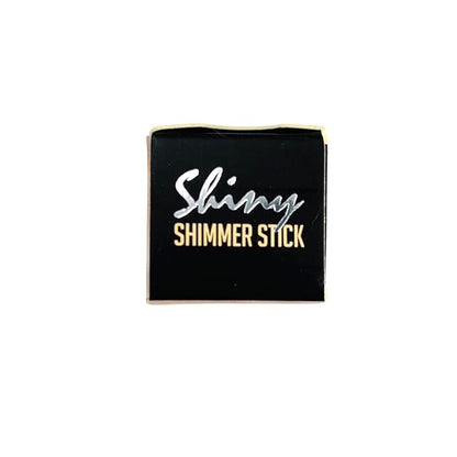 Highlighter Stick, Double Ended Highlighter Makeup Stick with Sponge Brush, Shimmer Waterproof Long Lasting Smooth Silver Glitter Brighten Face Makeup Pencil, 1 Count