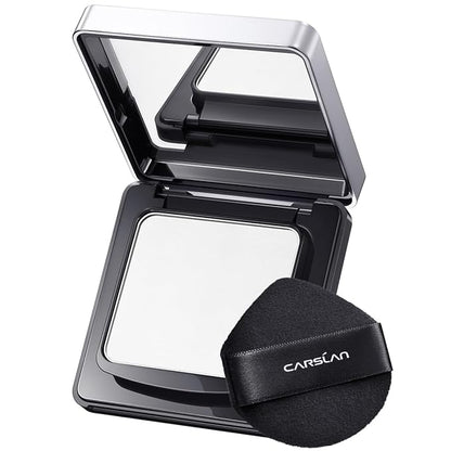 Waterproof Face Pressed Powder Compact, 24H Longlasting Oil Control Pressed Setting Powder Talc-Free Makeup, Shine Free, Poreless, Smooth, 02 for oily skin (0.28Oz)