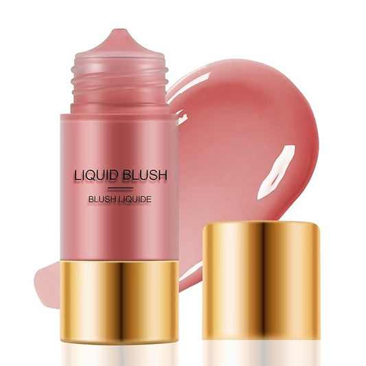 Boobeen Liquid Blush Stick for Cheeks Velvet Cream Blush Makeup, Blendable Blush Color, Matte Soft Creamy Face, Lightweight Natural Dewy Finish