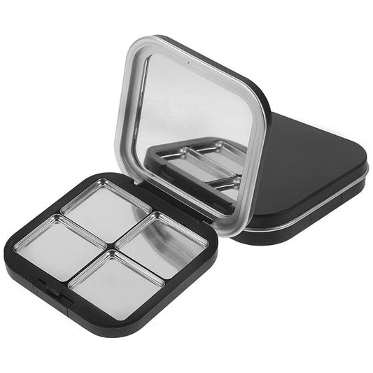 Empty Lipstick Palette Magnetic Eyeshadow Palette Makeup Foundation Blush Container with Mirror for Women