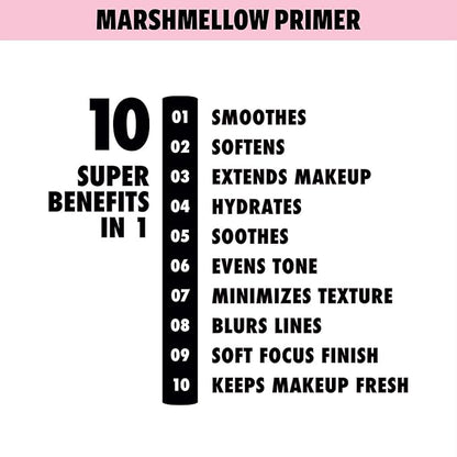 NYX PROFESSIONAL MAKEUP Marshmellow Smoothing Primer + Makeup Setting Spray, Matte Finish, Long-Lasting Face Mist for up to 16HR Wear (Pack of 2)