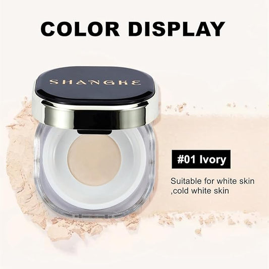 Air Soft Focus Loose Setting Powder,Matte Finish,Compact,Waterproof and Longlasting Finishing Powder,Magnetic Talc-Free Face Powders,1 Ivory White for Oily Skin.