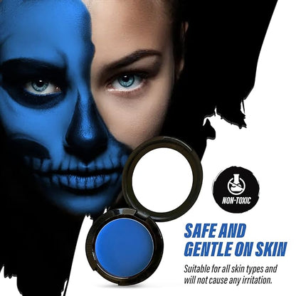 MANIC PANIC Vampyre's Veil White Pressed Powder Bundle with Blue Moon Face & Body Paint