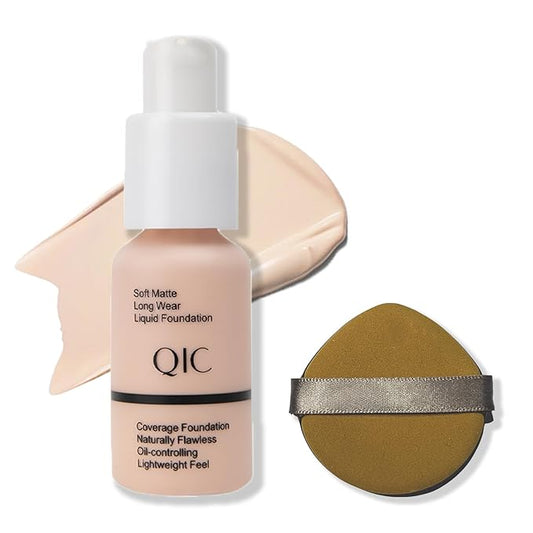 Foundation,Matte Foundation Concealer Full Coverage,Oil-Control &Waterproof Foundation Makeup For Women. (#101, 30ml)