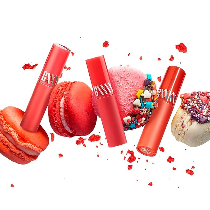 Long-lasting Lip Tint Lip Stain Lip Gloss-Hydrating, Calming, Nourishing and Vivid water tint 0.11 oz (5 colors) (Raspberry ade)