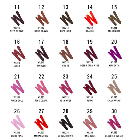 LA7 Wholly Addiction Pro Define Lip Liner, Beauty Wholly Addiction Pro Define Lip Liner - Pink Coral