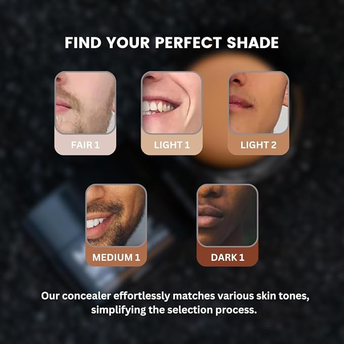 MATTR Skin Fix - Luxury - Easy for Men - Tinted Concealer - Visibly Covers Fine Lines, Under-Eye Bags, Razor Burns, Pimples - Vegan Makeup - Perfect for Gym Bag or Travel - 15g (L1)