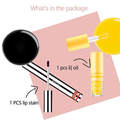 Lip Tattoo Peel off Kit - Lip stain Long Lasting Waterproof Lip Tattoo Peel off Matte LipLiner Natural Finish Smudge Proof Lip Liner with Lip Gloss