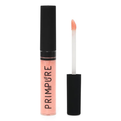 Prim and Pure Natural Mineral Lip Gloss for Women and Teens - Longwear Cruelty Free - Highly Pigmented, Hydrating, and Moisturizing Formula - Made in USA (PEARL SHEER SHADE) Mint Flavor