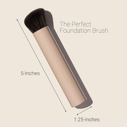 Foundation + Brush Bundle (Natural) | Seamless Blending Duo for a Flawless, Skin-Like Finish | Vegan, Cruelty-Free, Fragrance-Free