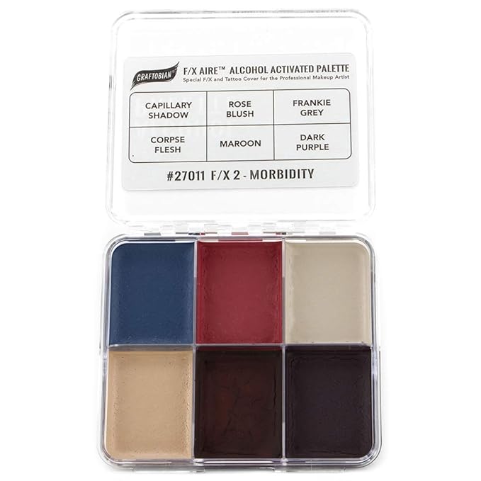 Graftobian F/X Aire Alcohol Activated Palette - SFX Makeup (F/X 2 - Morbidity)