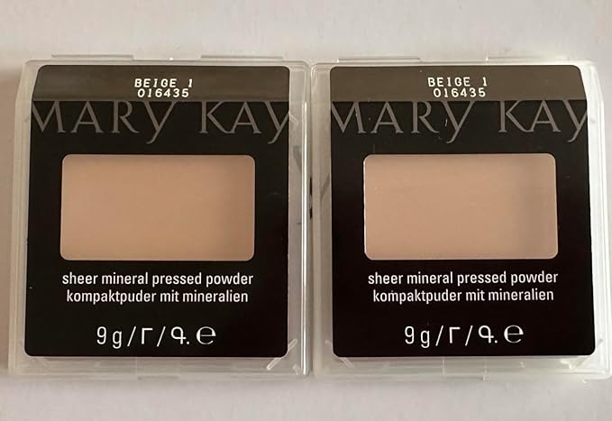 Mary Kay Lot 2 Beige 1 Sheer Mineral Pressed Powder Foundation New