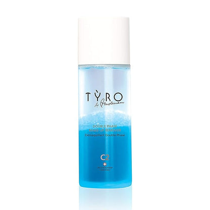 TYRO Double Phase Makeup Remover - Perfect For Removing All Kinds Of Makeup Including Waterproof Makeup - Consists Of A Makeup Melting Oil Phase And A Cleansing Water Phase - 4.23 Oz