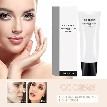 Cc Cream Self Adjusting For Mature Skin, Skin Adjusting CC Cream SPF 50, Cc Cream for Older Women, Cc Colour Correcting Self Adjusting for Moisturizer Cream (Natural)