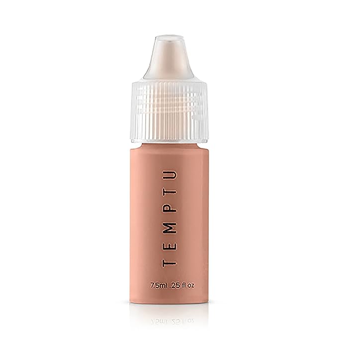 TEMPTU S/B Silicone-Based Airbrush Foundation: Professional Long-Wear Liquid Makeup, Sheer To Full Coverage For A Hydrated, Healthy-Looking Glow & Luminous, Dewy Finish On All Skin Types, 007 Golden Honey, 0.25 Fl Oz