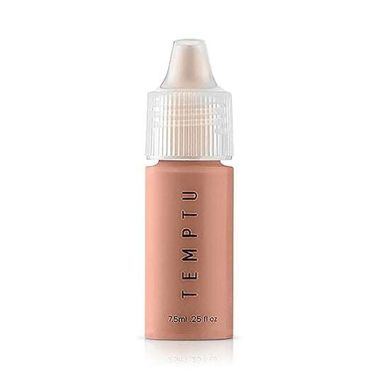 TEMPTU S/B Silicone-Based Airbrush Foundation: Professional Long-Wear Liquid Makeup, Sheer To Full Coverage For A Hydrated, Healthy-Looking Glow & Luminous, Dewy Finish On All Skin Types, 007 Golden Honey, 0.25 Fl Oz