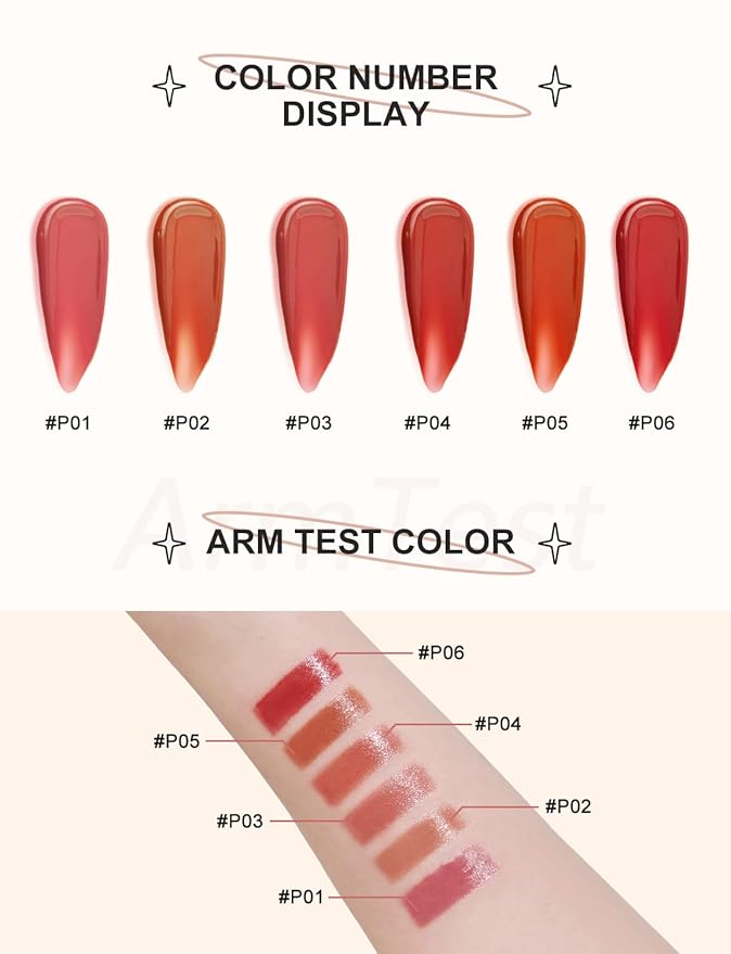 INTO YOU Hydrating Lip Gloss Liquid Moisturizing Lipstick Long Lasting Lip Tint for Women Plumping Non-Stick Glitter Shine Lip Glossy Stains Makeup (P05)