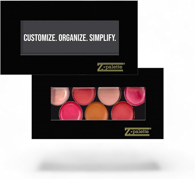 Empty Magnetic Makeup Palette with Clear Window (Black, Mini)
