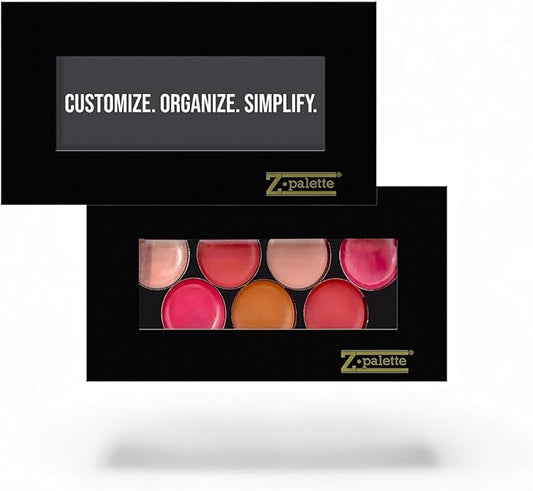 Empty Magnetic Makeup Palette with Clear Window (Black, Mini)