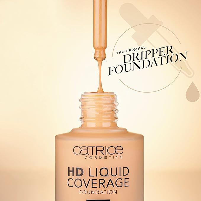 Catrice | HD Foundation 44 & The Hydrator Plump & Fresh Primer Bundle | Full Coverage Makeup | Vegan & Cruelty Free