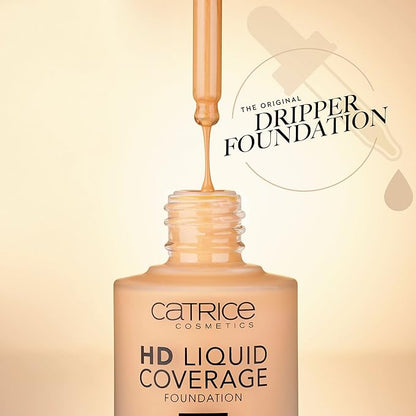 Catrice | HD Foundation 44 & The Hydrator Plump & Fresh Primer Bundle | Full Coverage Makeup | Vegan & Cruelty Free