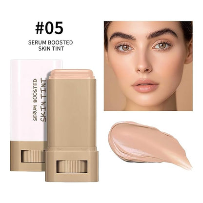 Beauty Balm Serum Boosted Skin Tint – Hydrating Tinted Moisturizer, Lightweight Solid Tinted Foundation Stick for Flawless, Sheer to Medium Coverage, Radiant & Dewy Finish, All-Day Wear (5#, 1)