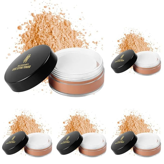 Black Radiance True Complexion Loose Setting Powder, Honeymoon, 0.64 Ounce (Pack of 5)