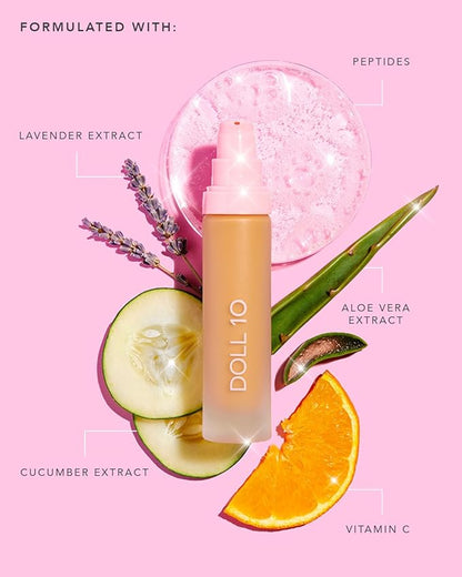 T.C.E This Covers Everything Super Coverage Serum Makeup with Peptides (Medium, One Size)