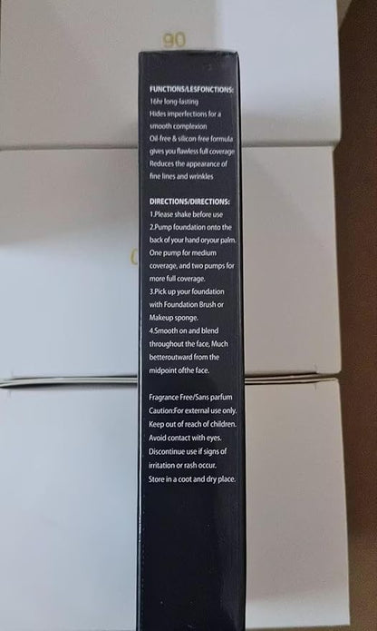 Matte Oil Control Concealer Foundation Flawless Soft Long Lasting Foundation Makeup,Waterproof Full Coverage Face Makeup Strong Concealer Foundation for Oily Acne Skin (#104 Buff Beige)