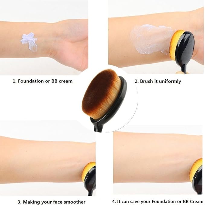Boolavard Foundation Brush + 15 Colours Face Contour Cream Concealer Camouflage Palette