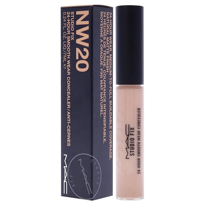 MAC Studio Fix 24 Hour Smooth Wear Concealer - NW20 Concealer Women 0.23 oz (Pack of 2)
