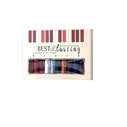 12PCS Matte Liquid Lipstick Set Non-Stick Cup and Not Fade Pigmented Lipstick Long-Lasting Waterproof Velvet Lipgloss Kit Makeup for Girls and Women (Set 02)