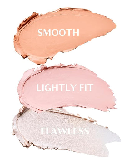 THESAEM Cover Perfection Triple Pot Concealer 05 Dark Up Beige - for Fair to Light Skin Tone - Dark Circle Corrector, Brightener, Shimmer Highlighter - Radiant Glow Skin for Flawless Finish
